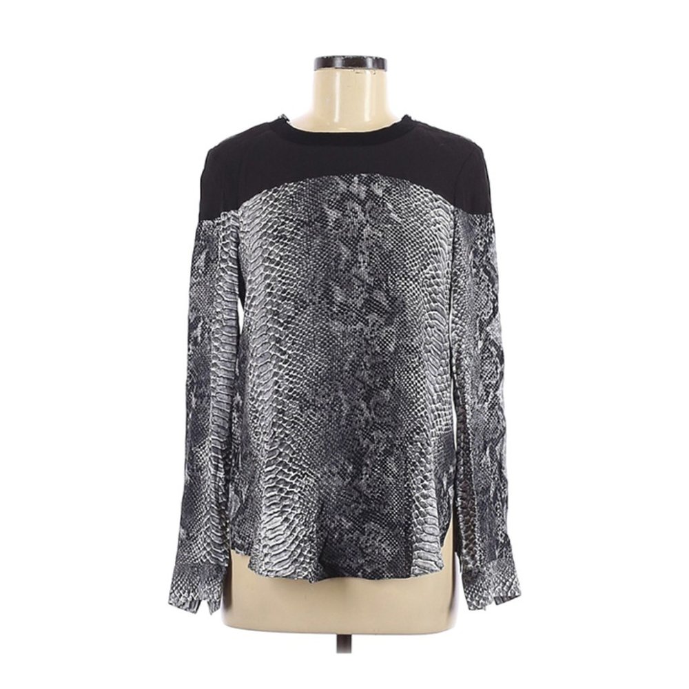 Rebecca Taylor snakeskin-print blouse